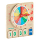 Bright Beginnings Commercial Grade STEM Telling Time Learning Board with Digital and Analog Readings