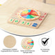Commercial Grade STEM Telling Time Learning Board - Natural/Multicolor
