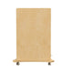 Commercial Grade Natural Finish Wooden STEAM Wall Board Mobile Storage Cart