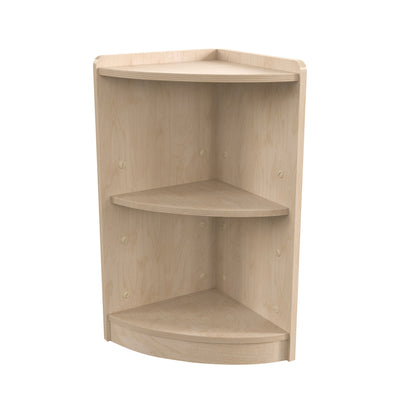 Bright Beginnings Commercial Grade Wooden Classroom Corner Storage Unit with Rounded Front Edges, Safe, Kid Friendly Design - View 1