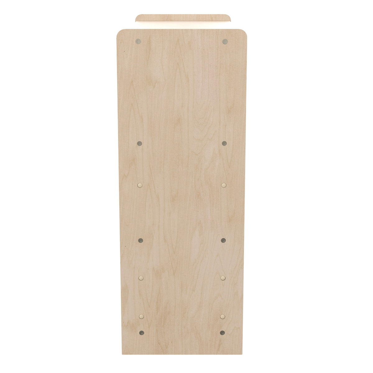 Commercial Grade Natural Finish Wooden Classroom 3 Shelf Storage Unit, Kid Safe