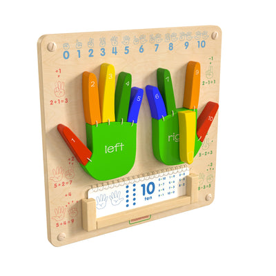 Bright Beginnings Commercial Grade Wooden Counting STEAM Wall Accessory Board