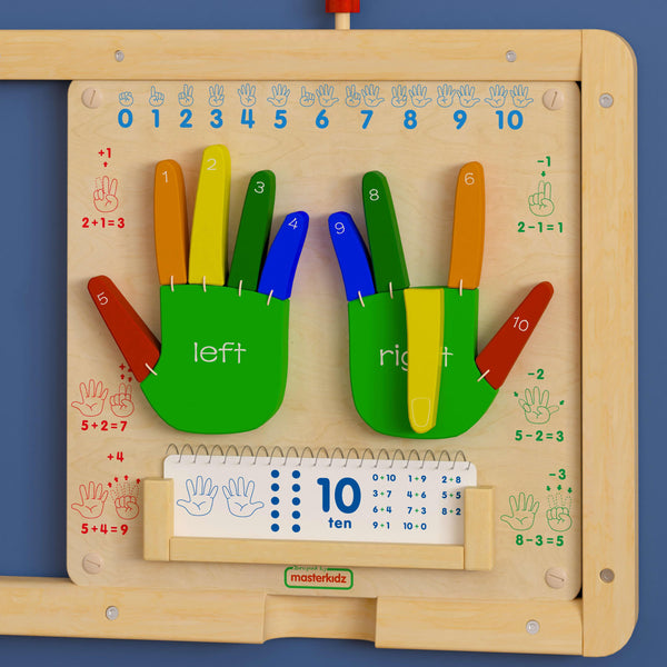 Commercial Grade STEAM Wall Wooden Counting Accessory Board - Multicolor