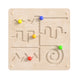 Commercial Grade STEAM Wall Wooden Maze Motor Skills Accessory Board - Natural