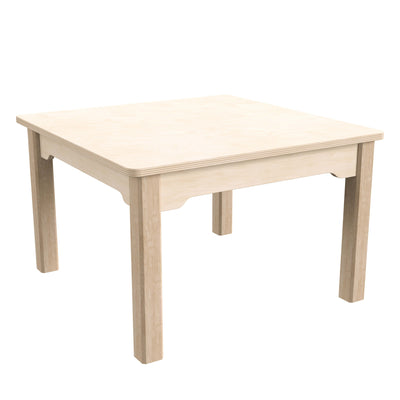 Bright Beginnings Commercial Grade Wooden Square Preschool Classroom Activity Table - View 1