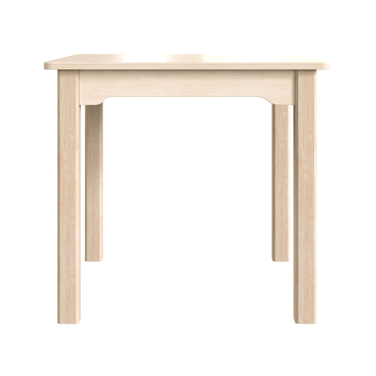 Commercial Grade 23.5inch Square Wooden Preschool Classroom Activity Table - Beech