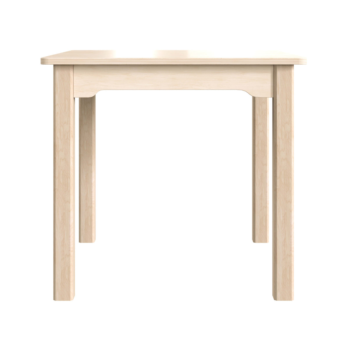 Commercial Grade 23.5inch Square Wooden Preschool Classroom Activity Table - Beech