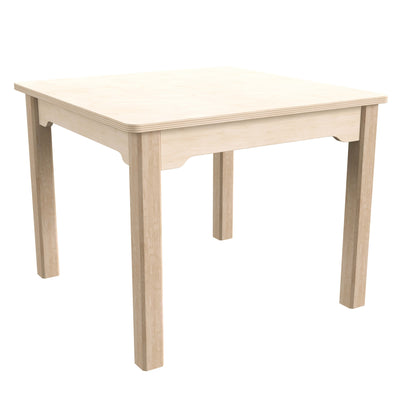 Bright Beginnings Commercial Grade Wooden Square Preschool Classroom Activity Table - View 1