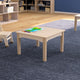 Commercial Grade 23.5inch Square Wooden Preschool Classroom Activity Table - Beech