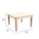 Commercial Grade 23.5inch Square Wooden Preschool Classroom Activity Table - Beech