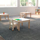 Commercial Grade 23.5inch Square Wooden Preschool Classroom Activity Table - Beech