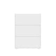 Set of 3 Clear Plastic Stackable Desktop Storage Organizer Trays - 3" x 7.5"
