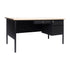 Cambridge Commercial Grade Single Pedestal Desk with Locking Drawers and Metal Frame