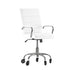 Camilia Mid-Back Executive Swivel Office Chair with Arms, and Transparent Roller Wheels