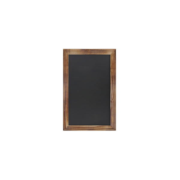 Torched Brown |#| Set of 10 Wall Mounted Magnetic Chalkboards in Torched Wood - 9.5inch x 14inch