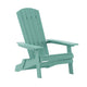 Sea Foam |#| All-Weather Poly Resin Folding Adirondack Chair in Sea Foam - Patio Chair