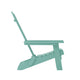 Sea Foam |#| All-Weather Poly Resin Folding Adirondack Chair in Sea Foam - Patio Chair