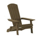 Mahogany |#| All-Weather Poly Resin Folding Adirondack Chair in Mahogany - Patio Chair