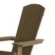 Mahogany |#| All-Weather Poly Resin Folding Adirondack Chair in Mahogany - Patio Chair