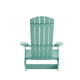 Sea Foam |#| All-Weather Poly Resin Folding Adirondack Chair in Sea Foam - Patio Chair