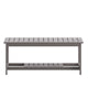 Gray |#| Indoor/Outdoor Poly Resin 2-Tier Adirondack Coffee Table - Gray