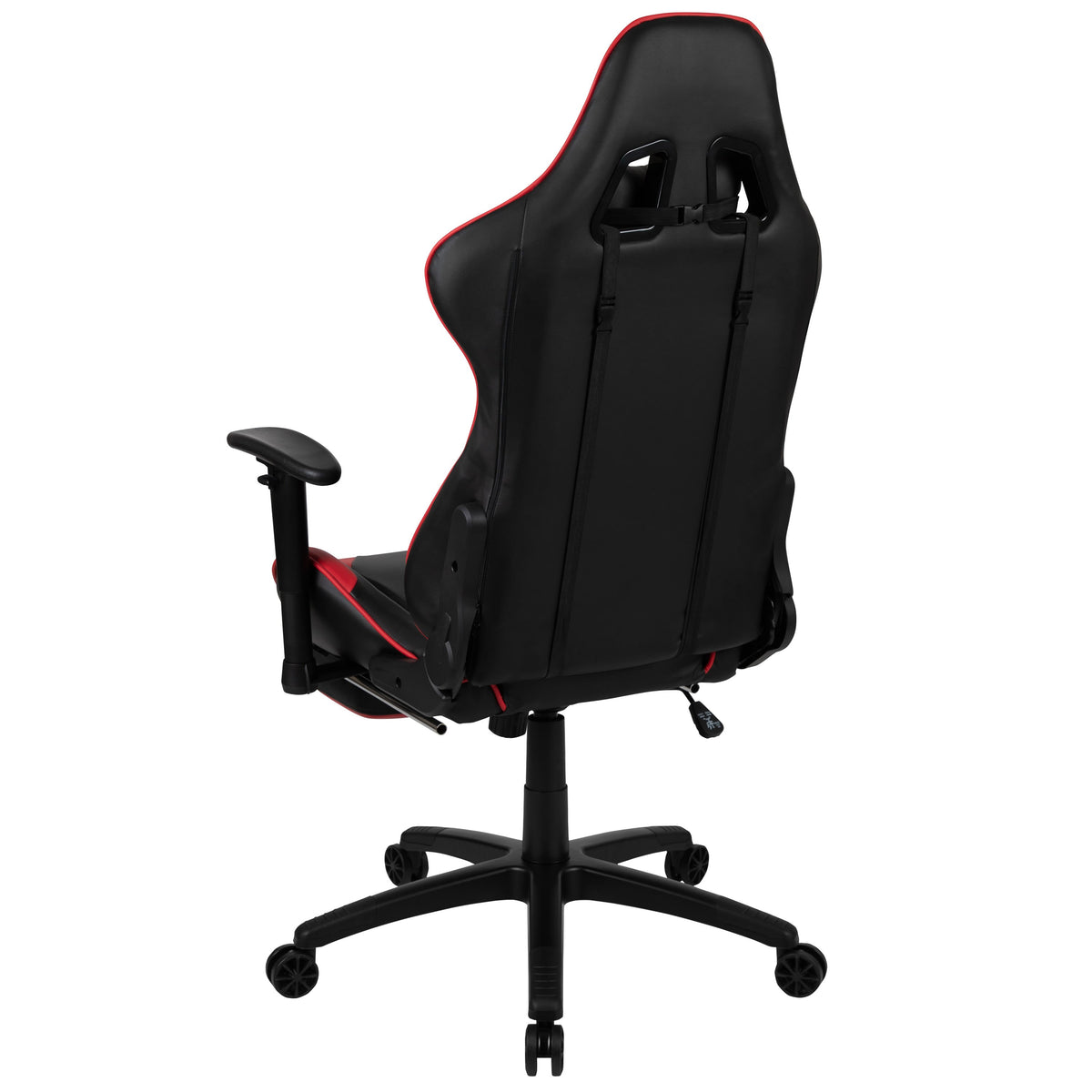 Gaming Desk & Ergonomic Gaming Chair with Footrest & Detachable Pillow Headrest