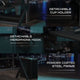 Gaming Desk & Ergonomic Gaming Chair with Footrest & Detachable Pillow Headrest