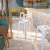 Commercial Grade 30" High Backless Metal Indoor-Outdoor Barstool with Square Seat