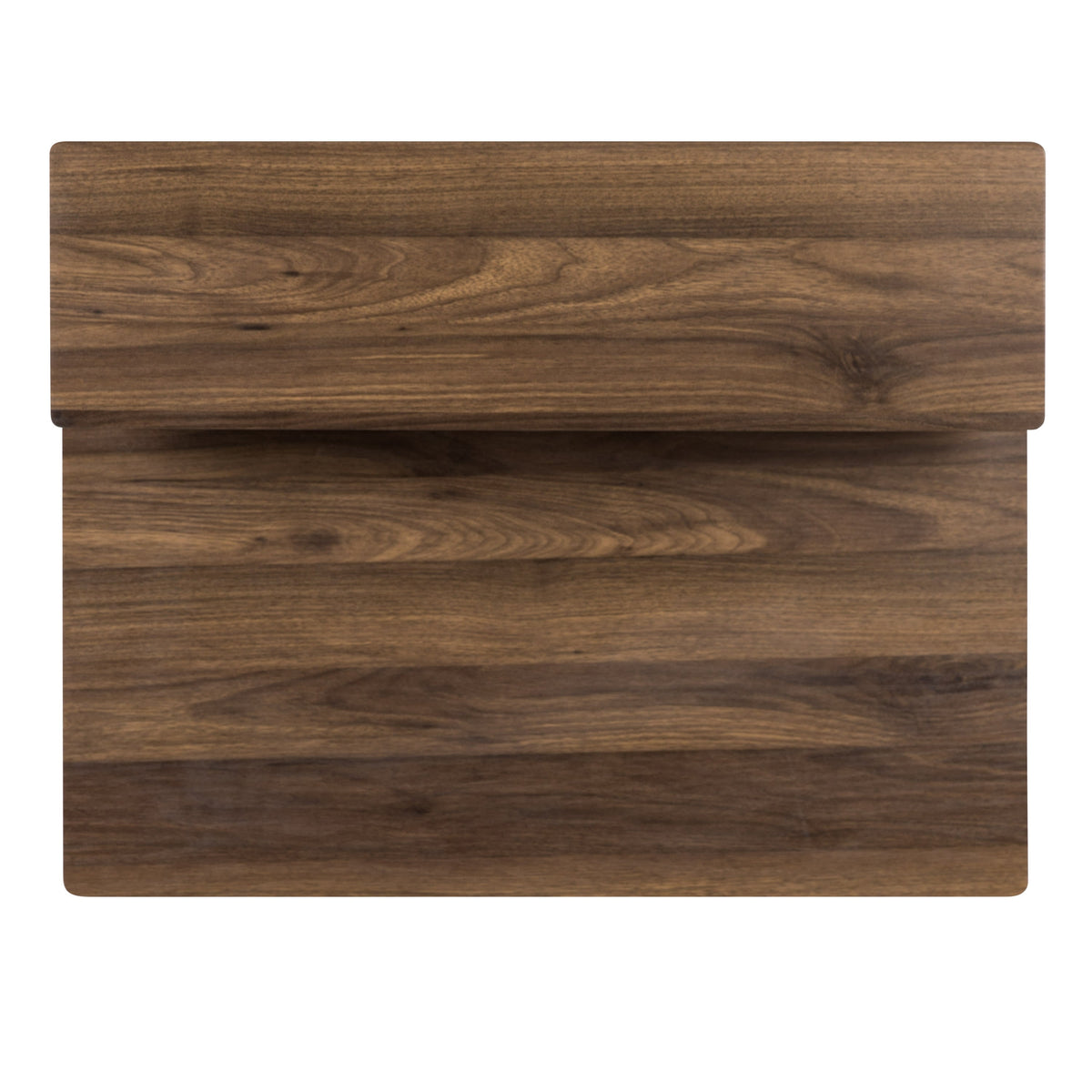 Rustic Walnut |#| Rustic Walnut Computer Desk with Top and Lower Storage Shelves