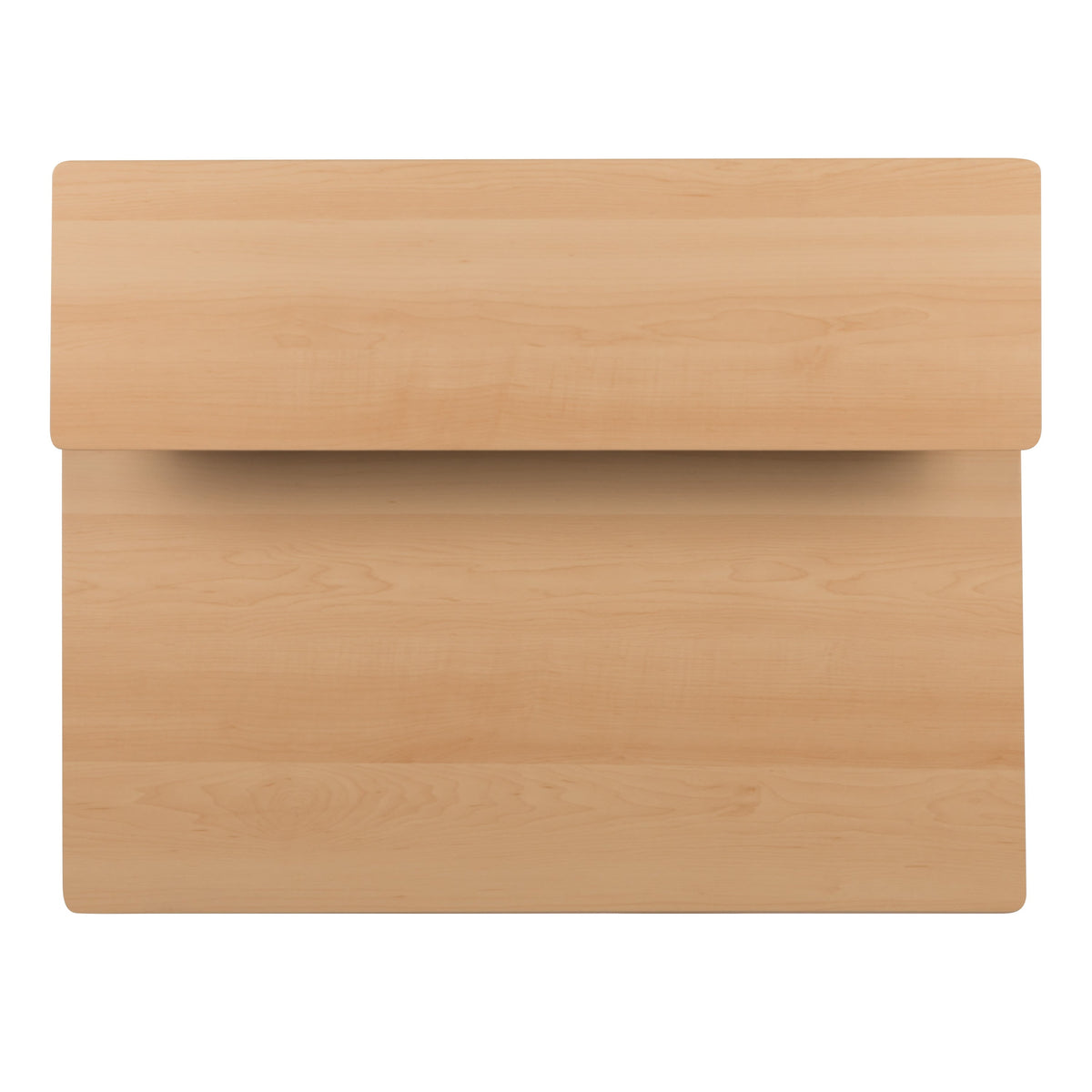 Maple |#| Maple Computer Desk with Top and Lower Storage Shelves