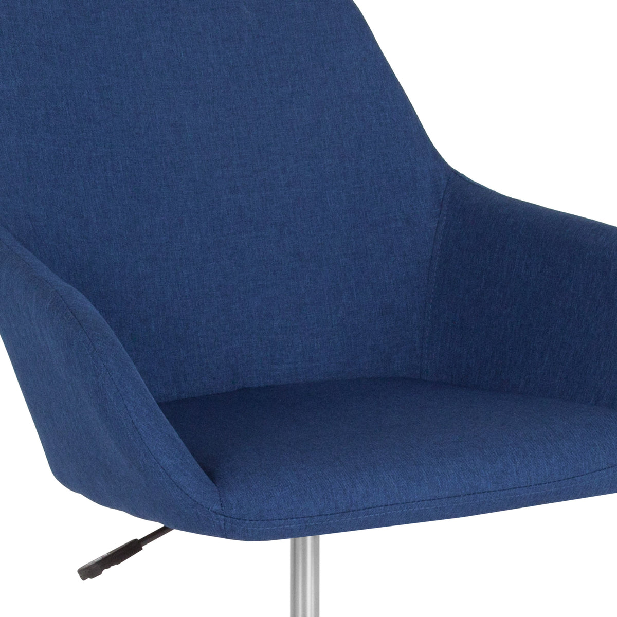 Blue Fabric |#| Home & Office Mid-Back Chair in Blue Fabric - Upholstered Chair - Swivel Chair