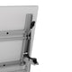 Gray Top/Gray Frame |#| Commercial Nesting Flip Training Table with Steel Frame and Y-Legs in Gray