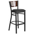 Decorative Slat Back Metal Restaurant Barstool