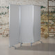 White/Gray |#| Mobile Whiteboard/Cloth 3 Section Partition with Locking Casters, 72inchH x 24inchW