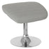 Egg Series Ottoman Footrest with Chrome Base