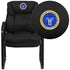 Embroidered Executive Side Reception Chair with Lumbar Support and Sled Base