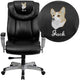 Black LeatherSoft |#| EMB Big & Tall 400 lb. Rated High Back Black LeatherSoft Ergonomic Office Chair