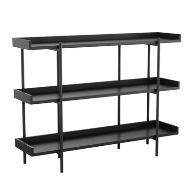 Emmett 3 Shelf Storage Display Unit Bookcase with Metal Frame