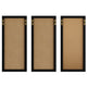 Black Woodgrain |#| Black Woodgrain Framed Cork/Chalk/Letter Board Set with Accessories - 24x18