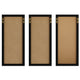 Black Woodgrain |#| Black Woodgrain Framed Cork/Chalk/Letter Board Set with Accessories - 24x18