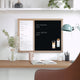 Light Natural Woodgrain |#| Dry Erase Magnetic Weekly Calendar/Chalk Board-Lt Natural Woodgrain Frame-24x18