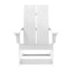 White |#| Indoor/Outdoor modern 2-Slat Adirondack Poly Resin Rockers in White - Set of 2