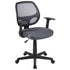 Flash Fundamentals Mid-Back Mesh Swivel Ergonomic Task Office Chair with Arms