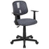 Flash Fundamentals Mid-Back Mesh Swivel Task Office Chair with Pivot Back and Arms