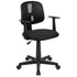 Flash Fundamentals Mid-Back Mesh Swivel Task Office Chair with Pivot Back and Arms