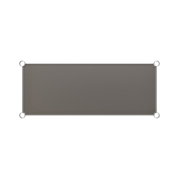 41.25"W x 16.125"D |#| Galvanized Steel Adjustable Add-On Work Table Restaurant Shelf for 24 x 48 Table
