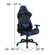 Blue |#| Black/Blue Gaming Desk Bundle - Cup/Headset Holder/Mouse Pad Top