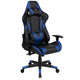 Blue |#| Black/Blue Gaming Desk Bundle - Cup/Headset Holder/Mouse Pad Top