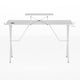 White Top/White Frame |#| White Gaming Desk - Cup Holder, Headphone Hook, Monitor/Smartphone Stand