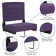 Dark Purple |#| 500 lb. Rated Lightweight Stadium Chair-Handle-Padded Seat, Dark Purple